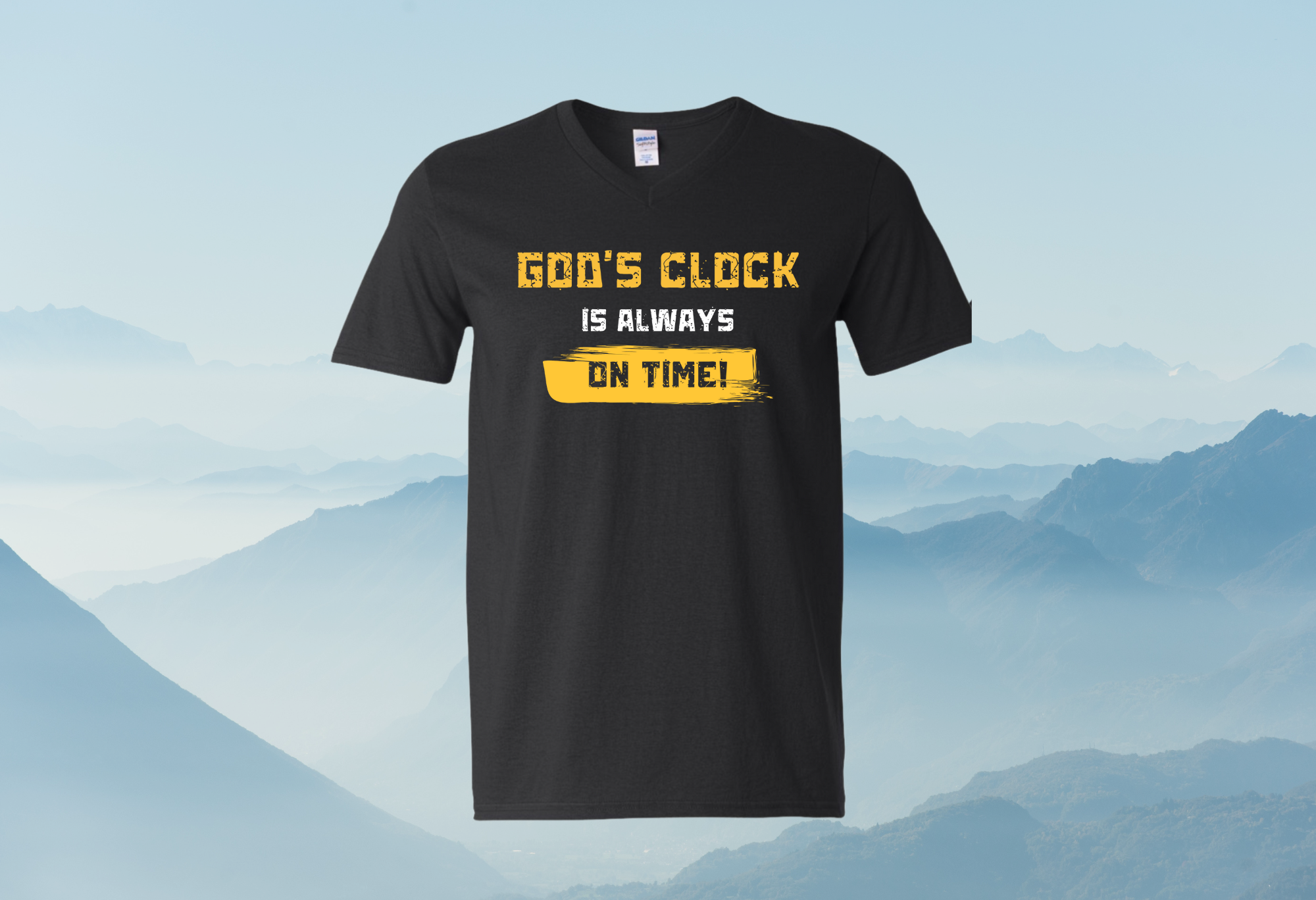God’s Clock is Always on Time (V-Neck)