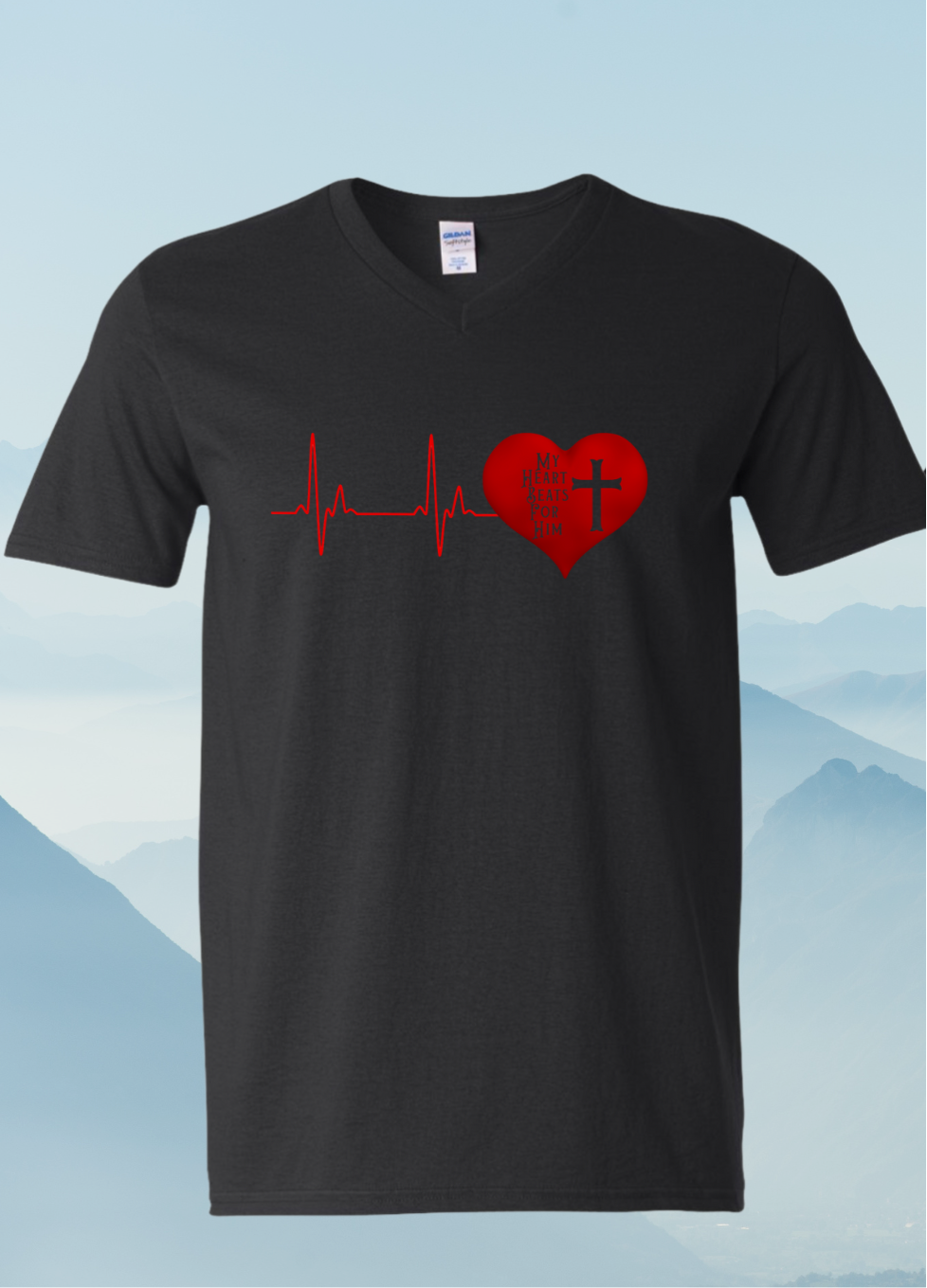 Heartbeats for Him (V-Neck)