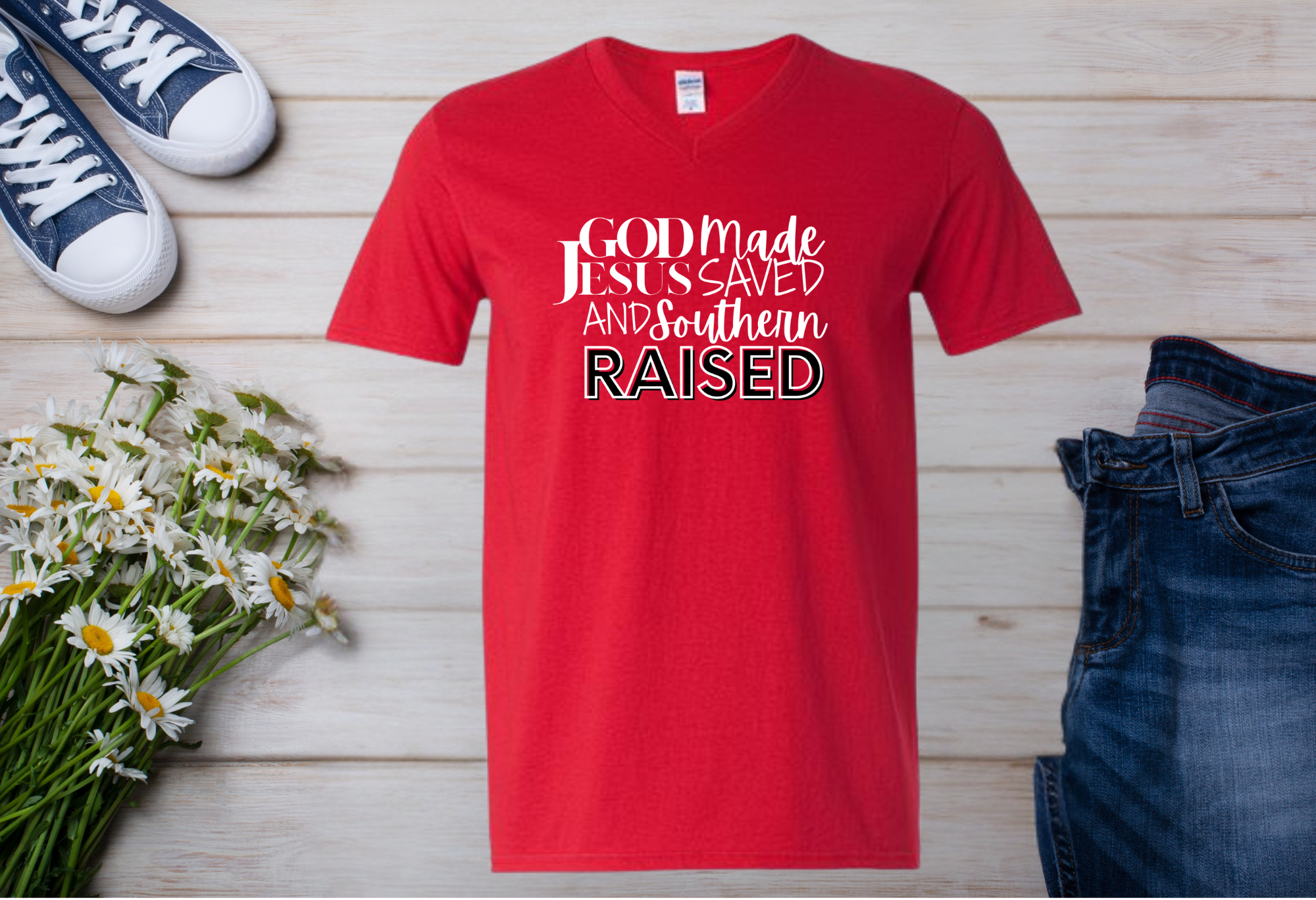 Made Saved Raised (V-Neck)